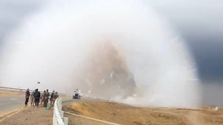 Terrifying car bomb shockwave caught on video